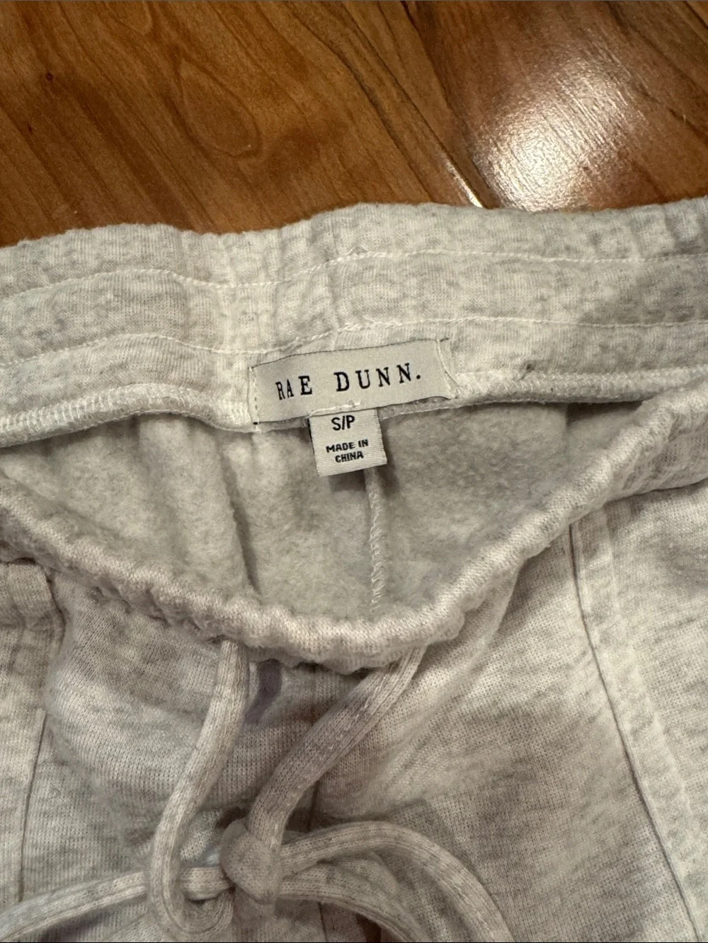 Rae Dunn Gray Sweatsuit Set with Red 'Mistletoe Mama' Print ladies S